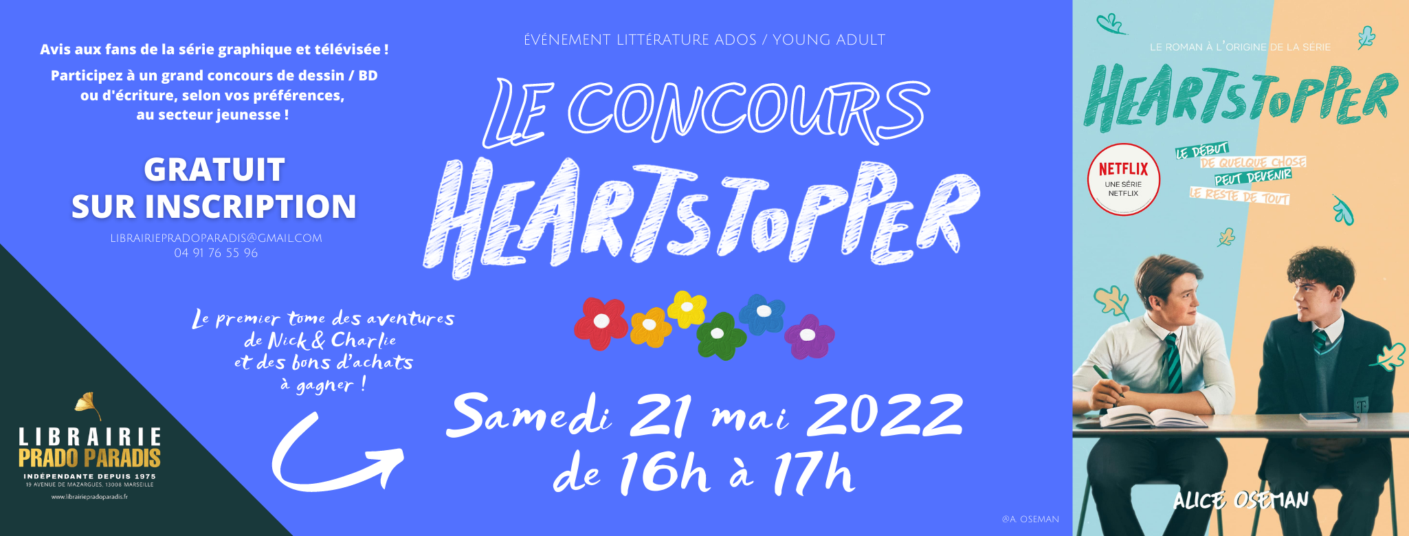 HEARTSTOPPER - CONCOURS ÉCRITURE / DESSIN / BD - LITTÉRATURE ADOS 